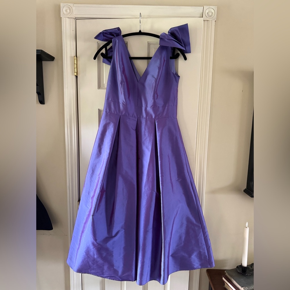 Iridescent Purple Eliza J A-Line Dress